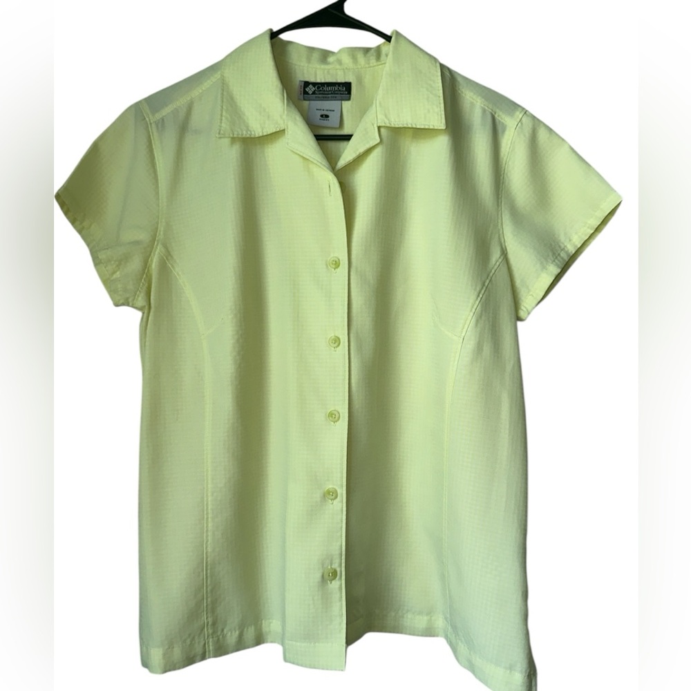 COLUMBIA | Women's Yellow Gingham Button Down Shirt